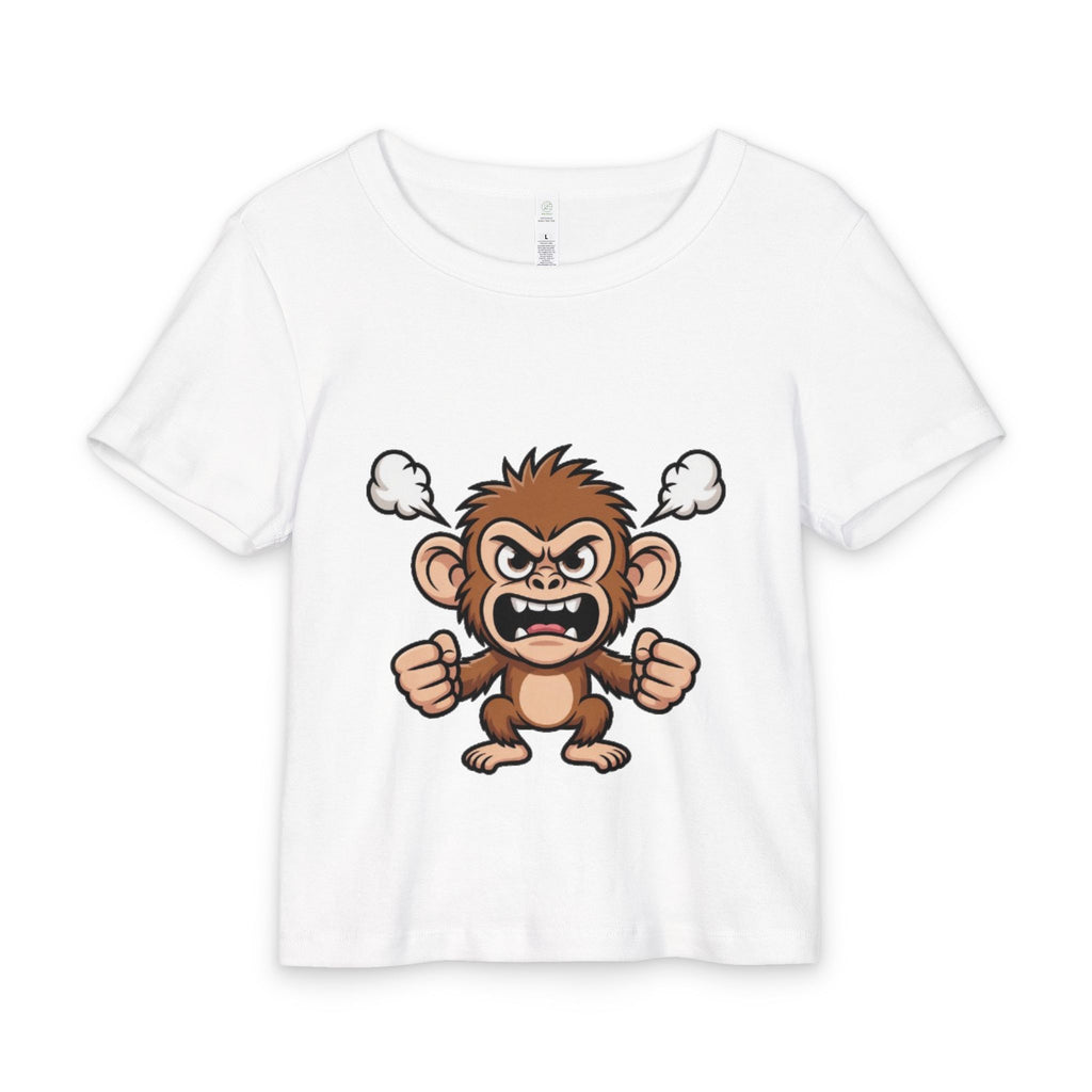 Angry Monkey Baby Tee — Cute Furious Cartoon Infant Shirt