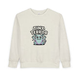 Tiny Terror Toddler Sweatshirt – Cute Monster Kids Pullover thumbnail 4