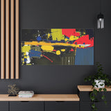 Abstract Color Splash Matte Canvas Print — Modern Stretched Wall Art thumbnail 97