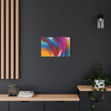 Abstract Rainbow Swirl Matte Canvas Print (Stretched) thumbnail 52