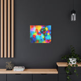 Abstract Rainbow Splash Matte Canvas Print thumbnail 55
