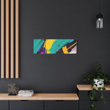 Abstract Neon Brushstroke Canvas Print — Colorful Modern Wall Art thumbnail 73