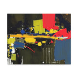 Abstract Color Splash Matte Canvas Print — Modern Stretched Wall Art thumbnail 8