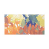 Abstract Colorful Brushstroke Matte Canvas Wall Art – Vibrant Orange & Green Stretched Print thumbnail 67