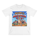Welcome to Australia T-Shirt — Kangaroo, Emu & Snake Aussie Travel Tee thumbnail 2