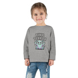 Toddler Tee — "Tiny Terror" Cute Monster Long-Sleeve Shirt thumbnail 13