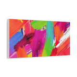 Abstract Rainbow Brushstrokes Matte Canvas Wall Art — Vibrant Stretched 1.25" thumbnail 41