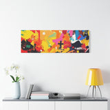 Abstract Color Splash Canvas Print - Vibrant Stretched Matte Wall Art thumbnail 81