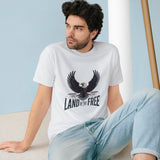 Land of the Free Eagle T-Shirt — Patriotic American Bald Eagle Tee for 4th of July thumbnail 1