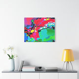 Abstract Neon Splash Matte Canvas Print — Vibrant Colorful Stretched Wall Art thumbnail 63