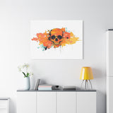 Skull Art Canvas Print – Vibrant Paint-Splash Skull Wall Decor thumbnail 81