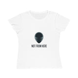 Not From Here Alien Tee — Women's Organic Graphic T-Shirt thumbnail 2
