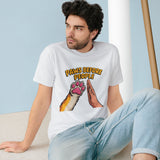 Paws Before People T-Shirt — Cute Cat Paw High-Five Tee for Cat Lovers thumbnail 1