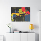Abstract Color Splash Matte Canvas Print — Modern Stretched Wall Art thumbnail 90