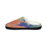 Abstract Brushstroke Women's Indoor Slippers — Colorful Cozy House Shoes thumbnail 2