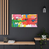 Abstract Color Splash Matte Canvas Print — Vibrant Modern Wall Art thumbnail 85