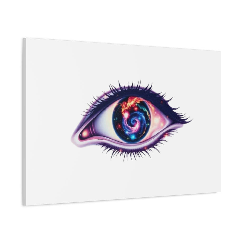 Cosmic Eye Canvas Print — Galaxy Eye Matte Stretched Wall Art