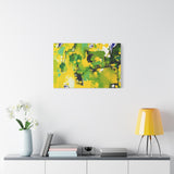 Abstract Green & Yellow Matte Canvas Print – Vibrant Modern Wall Art thumbnail 63