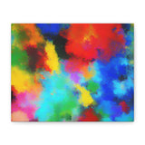 Abstract Color Burst Canvas Print — Vibrant Stretched Matte Wall Art thumbnail 1