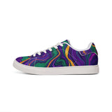 Low-Top Sneakers — Psychedelic Marble Swirl Leather thumbnail 3