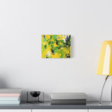 Abstract Green & Yellow Matte Canvas Print – Vibrant Modern Wall Art thumbnail 30