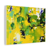 Abstract Green & Yellow Matte Canvas Print – Vibrant Modern Wall Art thumbnail 35