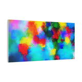 Abstract Rainbow Splash Matte Canvas Print thumbnail 74