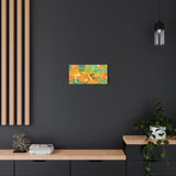 Abstract Orange & Green Canvas Art — Vibrant Modern Wall Decor thumbnail 46