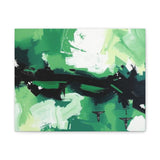 Abstract Green Brushstroke Canvas Print thumbnail 4
