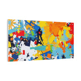 Abstract Splash Colorful Matte Canvas Wall Art – Vibrant Modern Stretched Print thumbnail 74