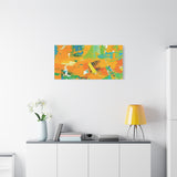 Abstract Orange & Green Canvas Art — Vibrant Modern Wall Decor thumbnail 75
