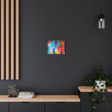 Vibrant Abstract Color Splash Matte Canvas Print thumbnail 34