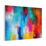 Vibrant Abstract Color Splash Matte Canvas Print thumbnail 50