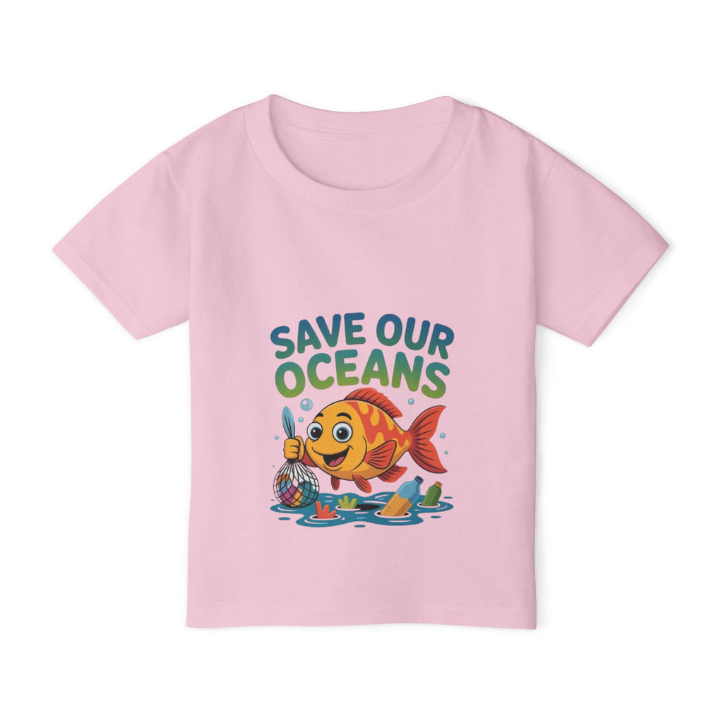 Save Our Oceans Toddler T-Shirt — Cute Fish Environmental Shirt for Kids