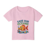 Save Our Oceans Toddler T-Shirt — Cute Fish Environmental Shirt for Kids thumbnail 7