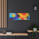 Abstract Color Splash Matte Canvas Print — Vibrant Stretched Wall Art thumbnail 82