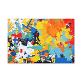 Abstract Splash Colorful Matte Canvas Wall Art – Vibrant Modern Stretched Print thumbnail 9