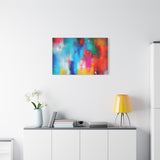 Vibrant Abstract Color Splash Matte Canvas Print thumbnail 72