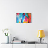 Vibrant Abstract Color Splash Matte Canvas Print thumbnail 48