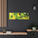 Abstract Green & Yellow Matte Canvas Print – Vibrant Modern Wall Art thumbnail 82