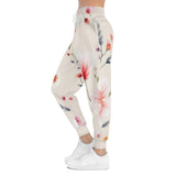 Floral Blush Athletic Joggers — Pink Watercolor Blossom All-Over Print thumbnail 6