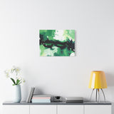 Abstract Green Brushstroke Canvas Print thumbnail 51