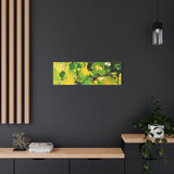Abstract Green & Yellow Matte Canvas Print – Vibrant Modern Wall Art thumbnail 70