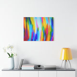 Abstract Rainbow Waves Matte Canvas Print — Vibrant Colorful Wall Art thumbnail 63