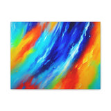 Abstract Rainbow Wave Matte Canvas Print — Vibrant Stretched Wall Art thumbnail 4