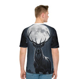 Stag Moon Graphic Tee — Men’s Loose All-Over Print T-Shirt thumbnail 4