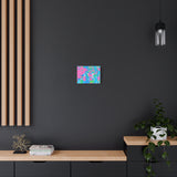 Neon Splash Abstract Canvas Print – Bright Pink & Aqua Modern Wall Art thumbnail 34