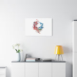 Abstract Color Splash Canvas Print — Modern Watercolor Circle Art on Matte Stretched Canvas thumbnail 52