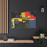 Abstract Color Splash Matte Canvas Print — Modern Stretched Wall Art thumbnail 88