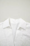 Solid Color Eyelet Embroidered T Shirt Mini Dress thumbnail 9